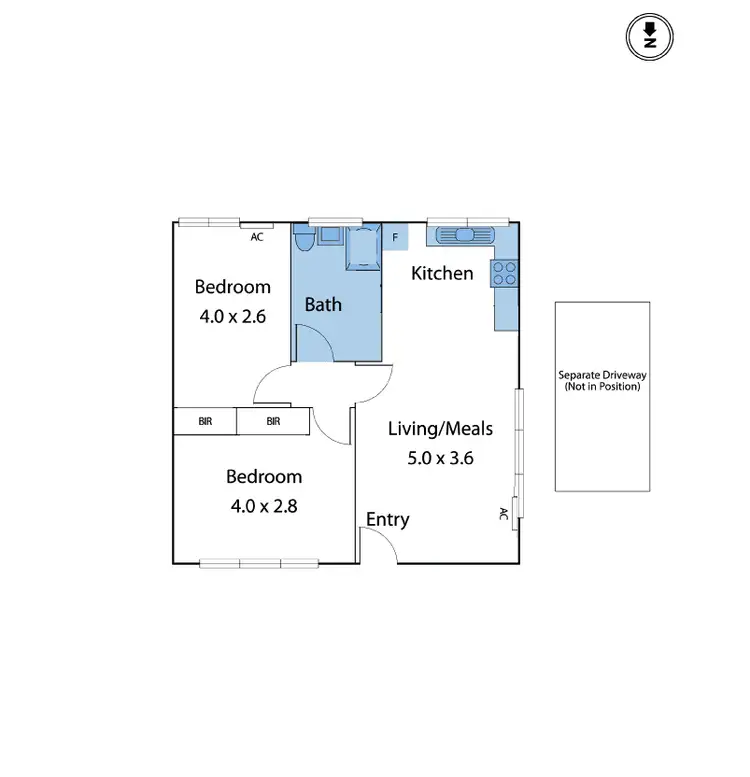 Floorplan of Homely apartment listing, 1/53 Stephen Street, Yarraville VIC 3013