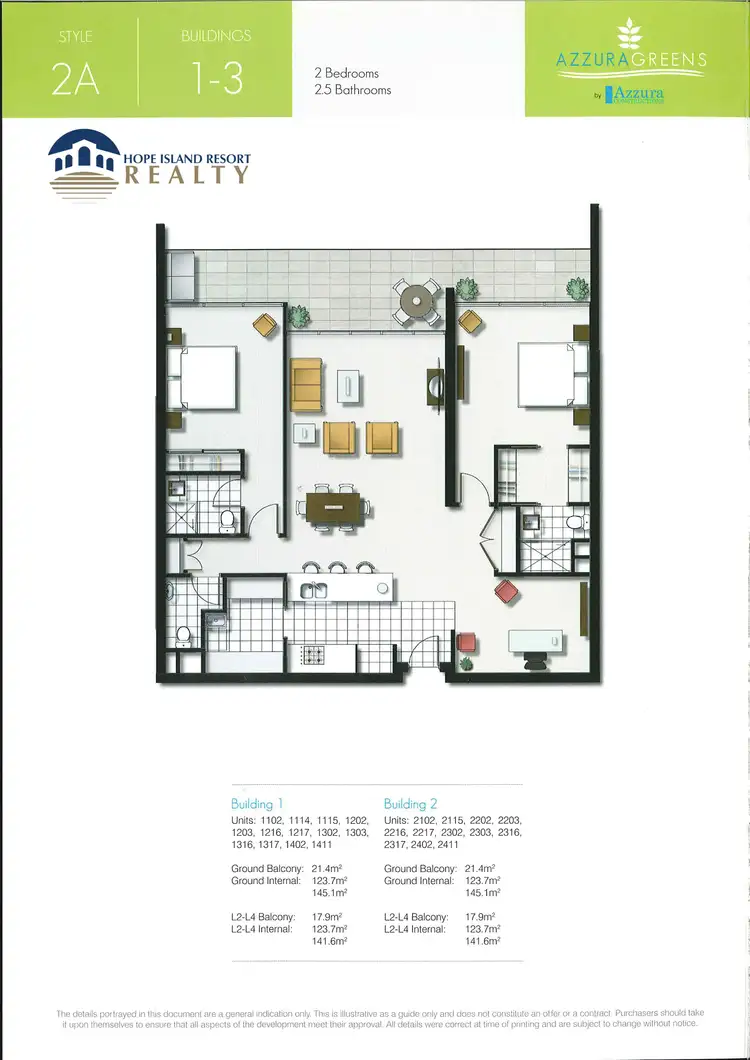 Floorplan of Homely apartment listing, 1302/2 Activa Way, Hope Island QLD 4212