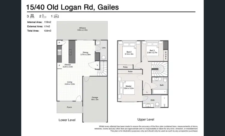 Floorplan of Homely townhouse listing, 15/40 Old Logan Road, Gailes QLD 4300