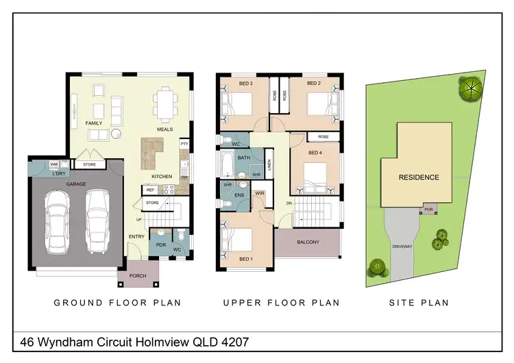 Floorplan of Homely house listing, 46 Wyndham Circuit, Holmview QLD 4207