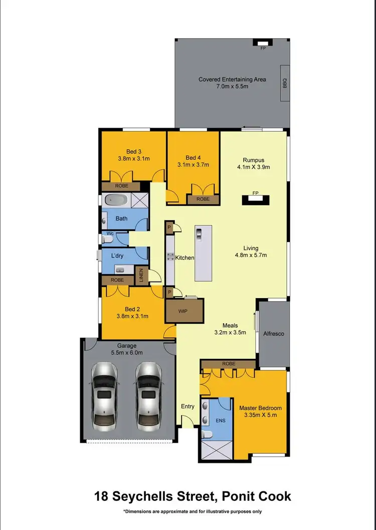 Floorplan of Homely house listing, 18 Seychelles Street, Point Cook VIC 3030