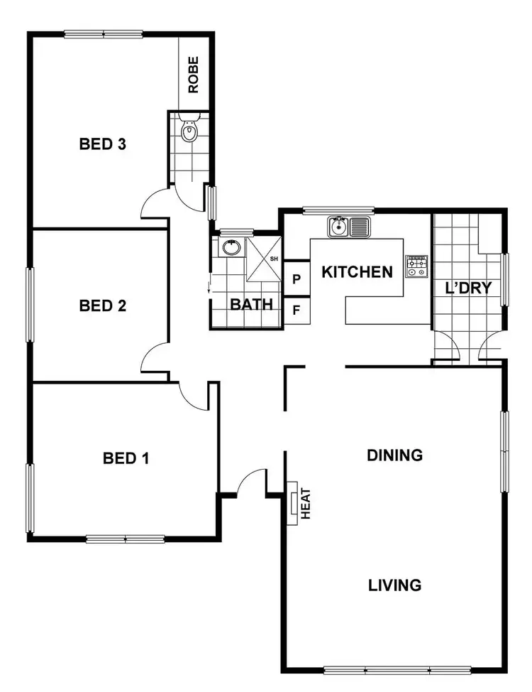 Floorplan of Homely house listing, 15 Hacking Crescent, Narrabundah ACT 2604