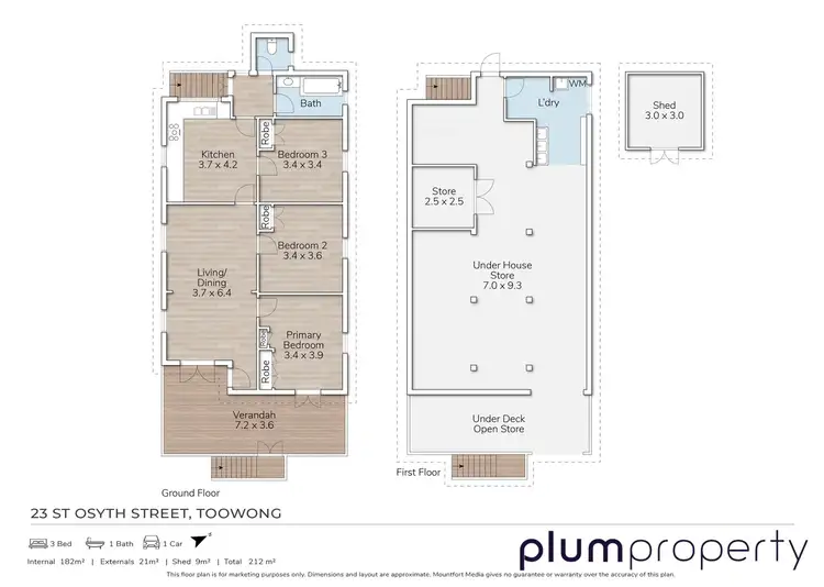 Floorplan of Homely house listing, 23 St Osyth Street, Toowong QLD 4066