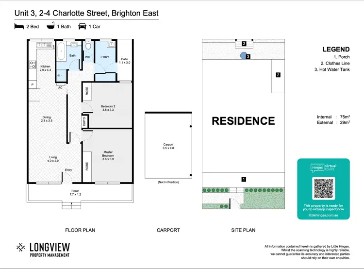 Floorplan of Homely unit listing, 3/2-4 Charlotte Street, Brighton East VIC 3187