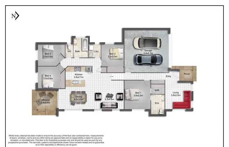 Floorplan of Homely house listing, 6 LOFTUS STREET, Ormeau QLD 4208