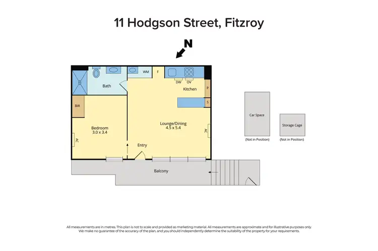 Floorplan of Homely apartment listing, 11 Hodgson Street, Fitzroy VIC 3065