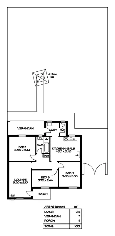 Floorplan of Homely house listing, 11 Moulds Crescent, Smithfield SA 5114