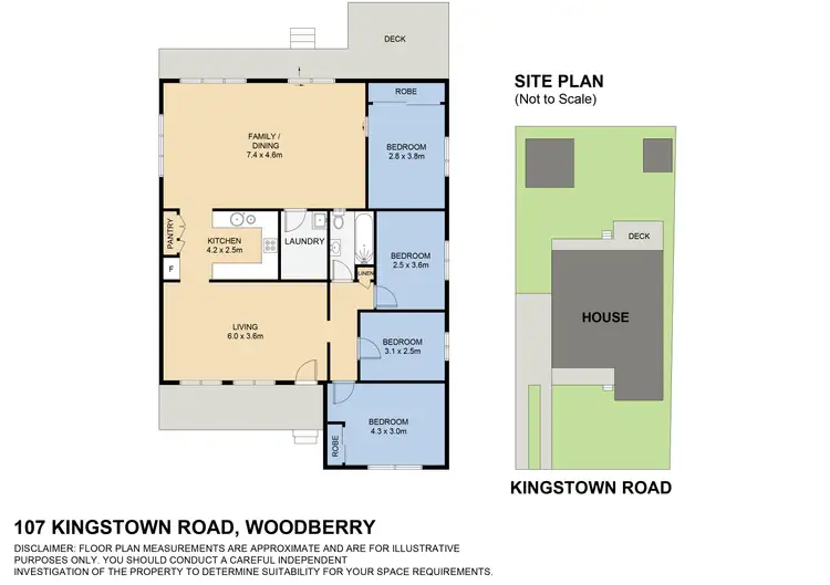 Floorplan of Homely house listing, 107 Kingstown Road, Woodberry NSW 2322