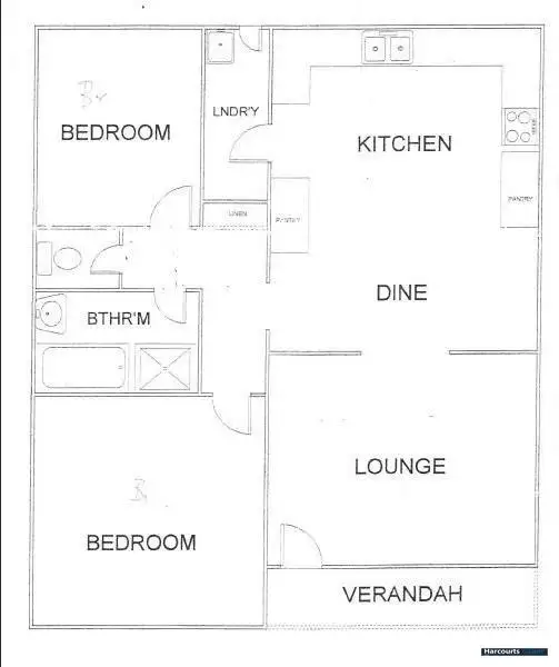 Floorplan of Homely unit listing, 3/47-49 First Street, Gawler South SA 5118