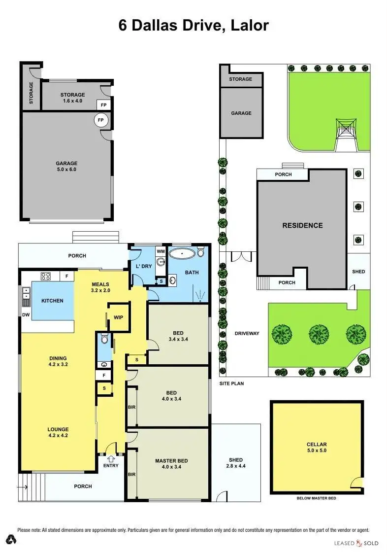 Floorplan of Homely house listing, 6 Dallas Drive, Lalor VIC 3075