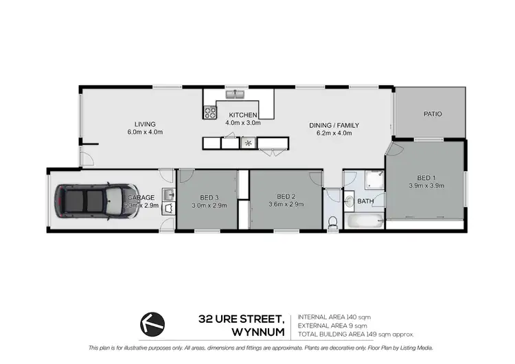 Floorplan of Homely house listing, 32 Ure Street, Wynnum QLD 4178