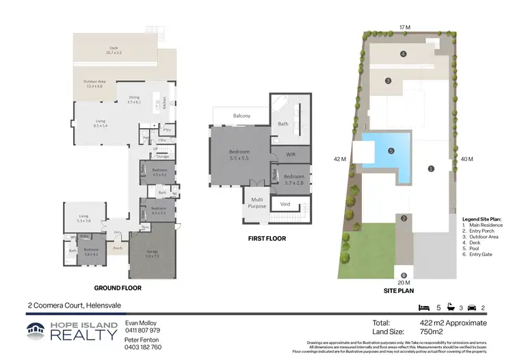 Floorplan of Homely house listing, 2 Coomera Crt, Helensvale QLD 4212