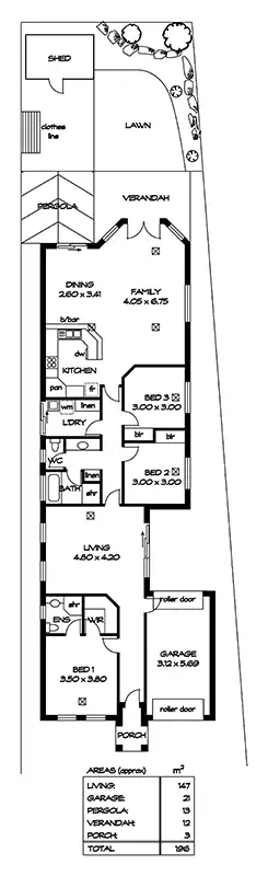 Floorplan of Homely house listing, 10 Queensborough Avenue, Hillcrest SA 5086
