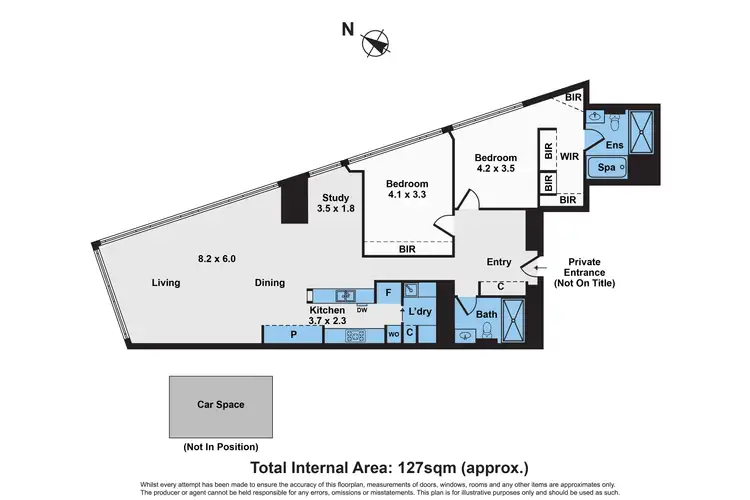 Floorplan of Homely apartment listing, 6207/7 Riverside Quay Riverside Quay, Southbank VIC 3006
