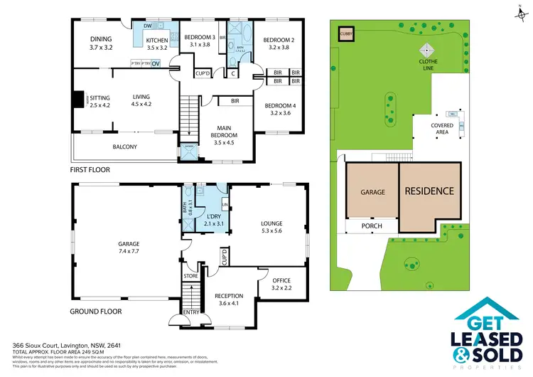 Floorplan of Homely house listing, 366 Sioux Cresent, Lavington NSW 2641