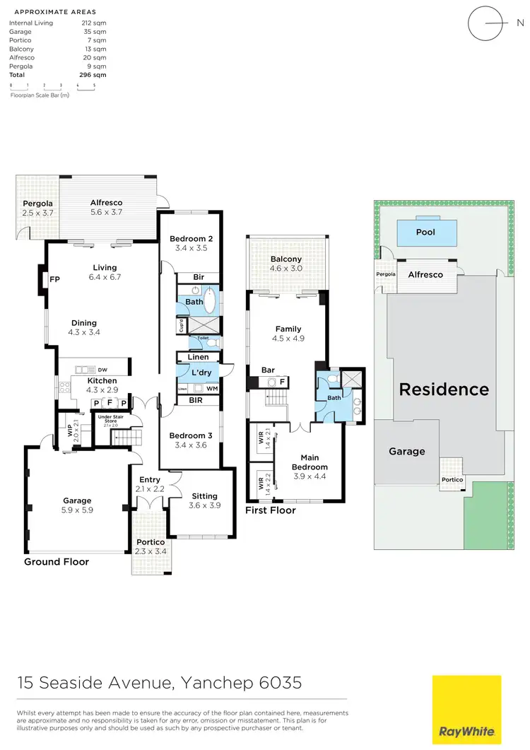 Floorplan of Homely house listing, 15 SEASIDE AVENUE, Yanchep WA 6035