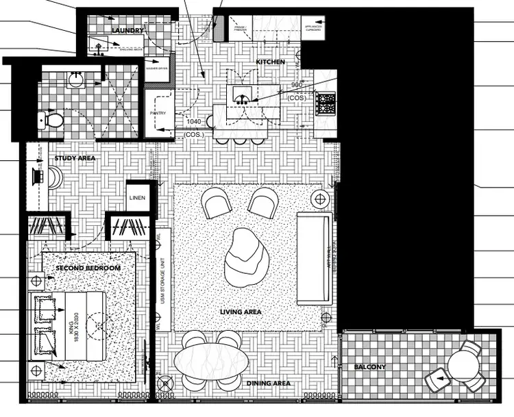 Floorplan of Homely apartment listing, 1504/20 Pelican Street, Surry Hills NSW 2010