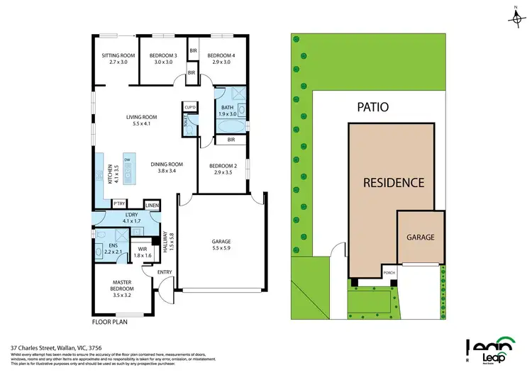 Floorplan of Homely house listing, 37 Charles Street, Wallan VIC 3756