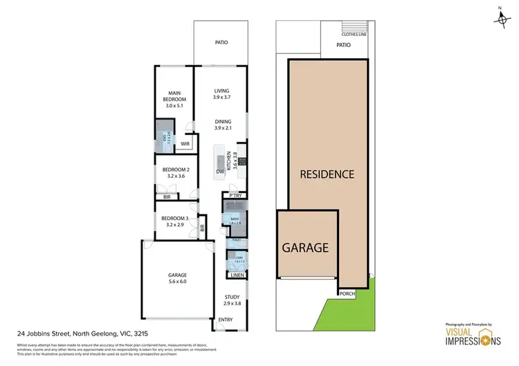 Floorplan of Homely house listing, 24 Jobbins Street, North Geelong VIC 3215