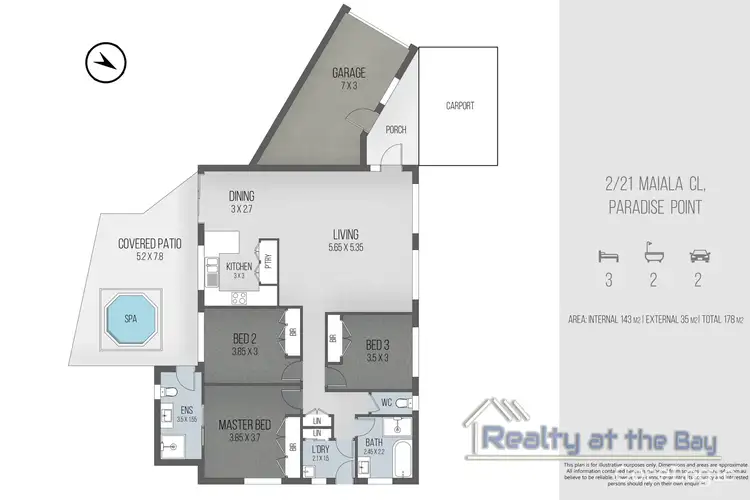 Floorplan of Homely house listing, 2/21 Maiala Close, Paradise Point QLD 4216