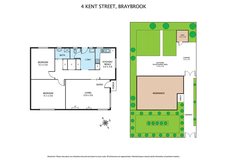 Floorplan of Homely house listing, 4 Kent Street, Braybrook VIC 3019
