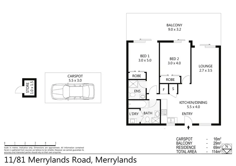 Floorplan of Homely unit listing, 11/81-83 Merrylands Rd, Merrylands NSW 2160