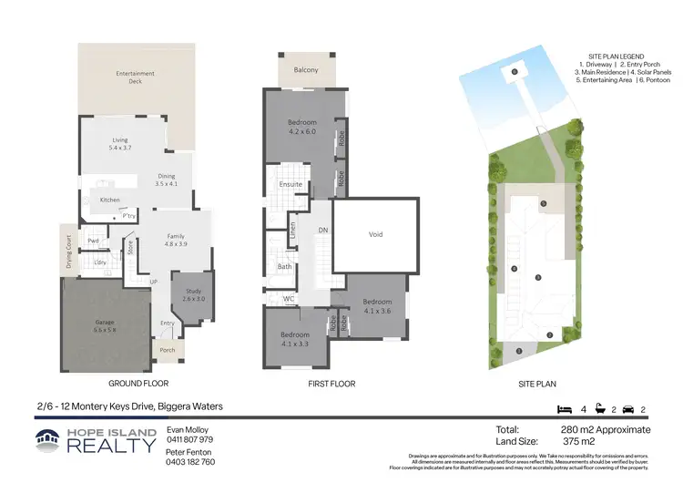 Floorplan of Homely house listing, 2/6-12 Monterey Keys Drive, Helensvale QLD 4212