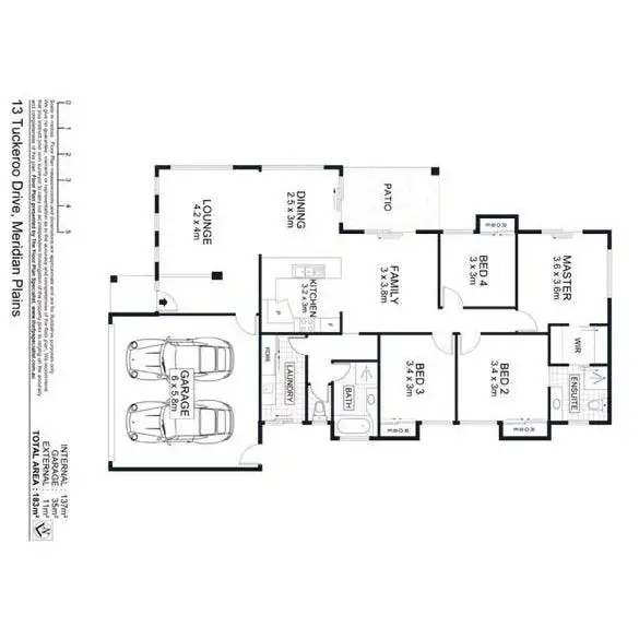 Floorplan of Homely house listing, 13 Tuckeroo Drive, Meridan Plains QLD 4551