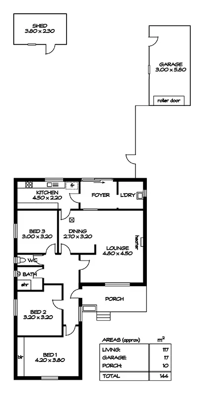 Floorplan of Homely house listing, 9 Fairview Terrace, Clearview SA 5085