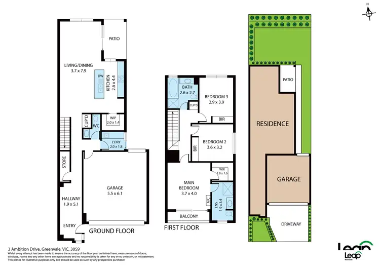 Floorplan of Homely house listing, 3 Ambition, Greenvale VIC 3059