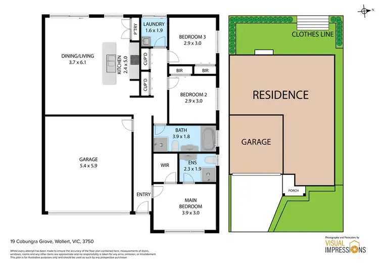 Floorplan of Homely house listing, 19 Cobungra Grove, Wollert VIC 3750