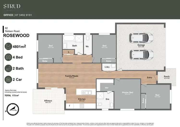 Floorplan of Homely house listing, 82 Nielsen Road, Rosewood QLD 4340