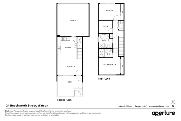 Floorplan of Homely townhouse listing, 24 Beechworth Street, Watson ACT 2602