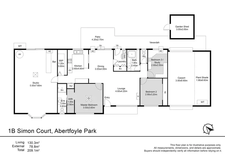 Floorplan of Homely house listing, 1B Simon Court, Aberfoyle Park SA 5159