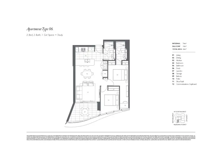 Floorplan of Homely apartment listing, 2906/15 Manning Street, South Brisbane QLD 4101