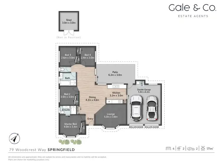 Floorplan of Homely house listing, 79 Woodcrest Way, Springfield QLD 4300