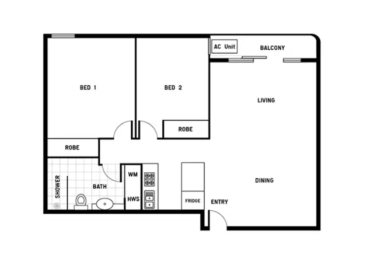 Floorplan of Homely apartment listing, 1005/181 Exhibition St, Melbourne VIC 3000