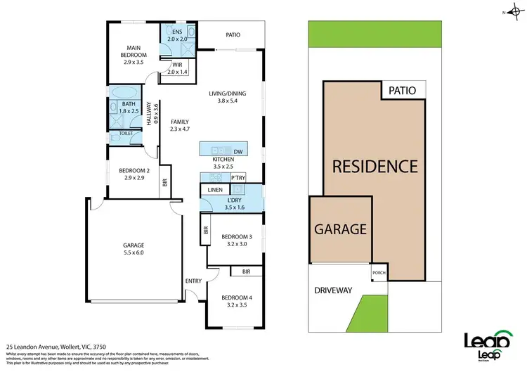 Floorplan of Homely house listing, 25 Leandon Avenue, Wollert VIC 3750