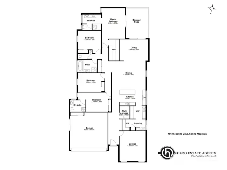 Floorplan of Homely house listing, 156 Woodline Drive, Spring Mountain QLD 4300