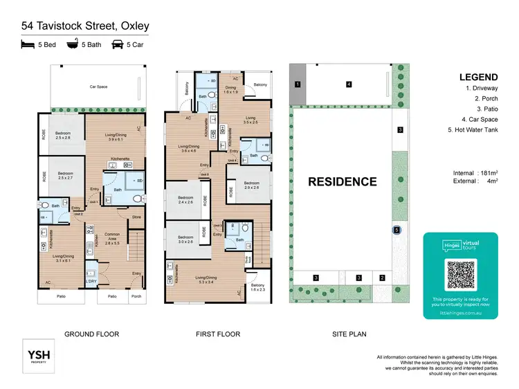 Floorplan of Homely block of units listing, 54 Tavistock Street, Oxley QLD 4075