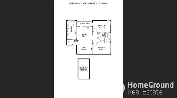 Floorplan of Homely apartment listing, 10/15-17 Alexandra Avenue, Elsternwick VIC 3185