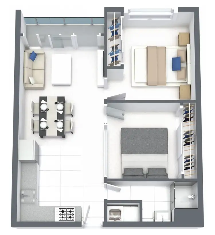 Floorplan of Homely apartment listing, 503/41 Batman Street, West Melbourne VIC 3003