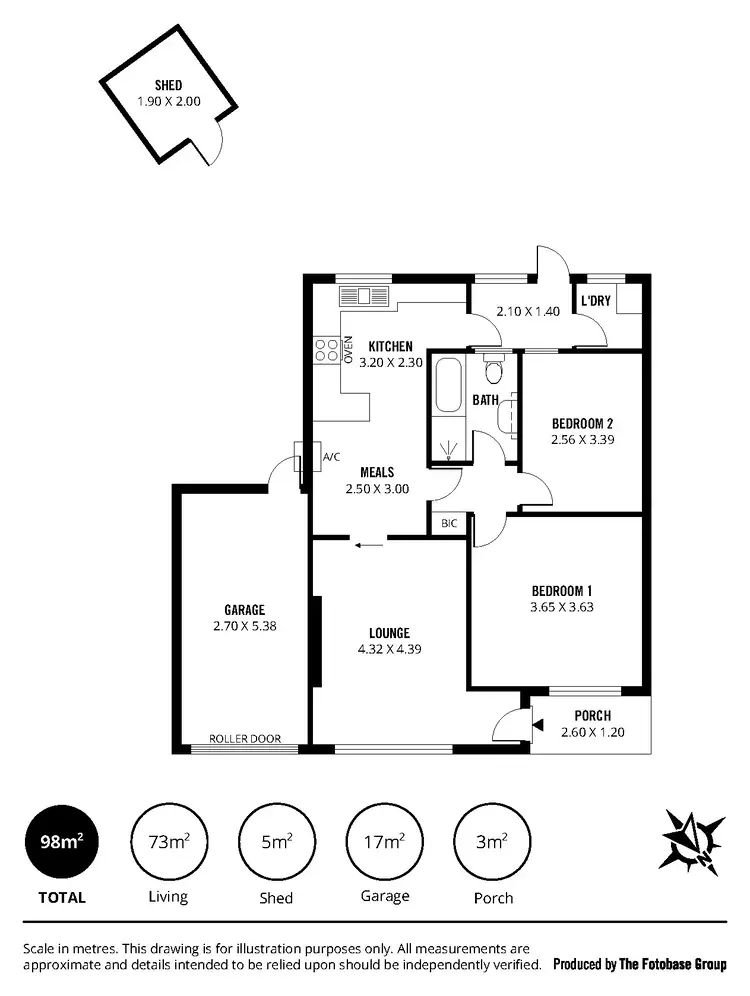 Floorplan of Homely unit listing, 4/40 Fussell Place, Alberton SA 5014