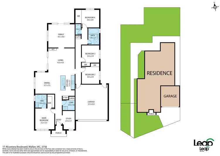 Floorplan of Homely house listing, 17 Alcantara Boulevard, Wallan VIC 3756