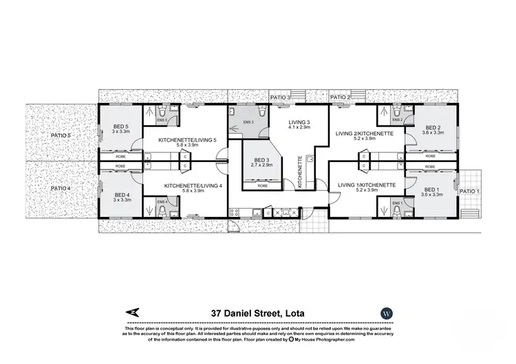 Floorplan of Homely unit listing, 37 Daniel St, Lota QLD 4179