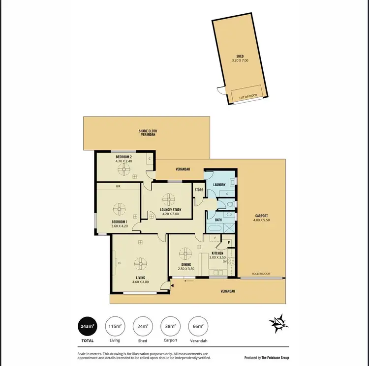 Floorplan of Homely house listing, 39 Young Street, Reynella SA 5161