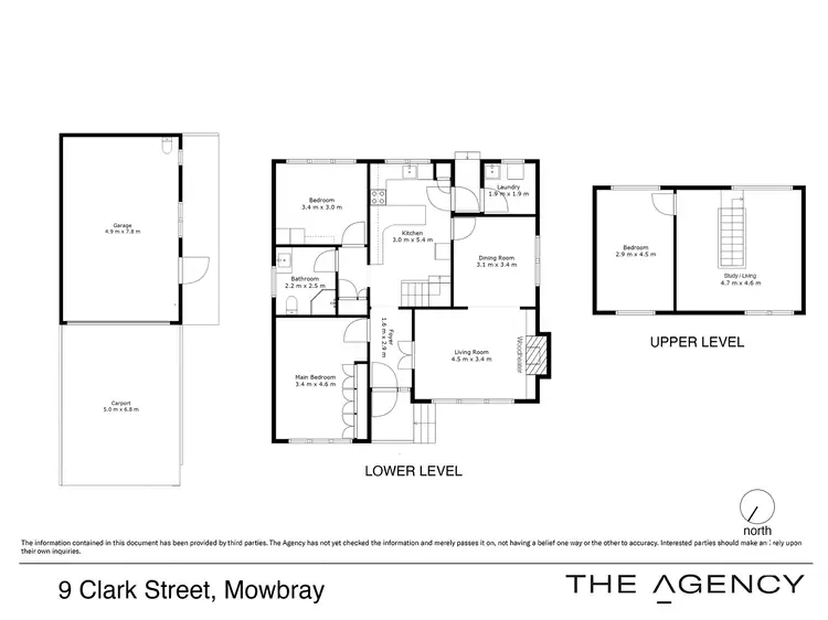 Floorplan of Homely house listing, 9 Clark Street, Mowbray TAS 7248