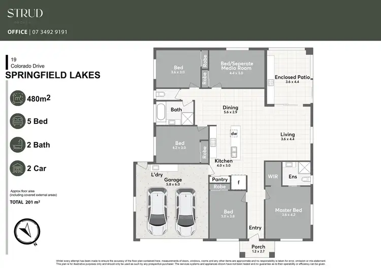 Floorplan of Homely house listing, 19 Colorado Drive, Springfield Lakes QLD 4300