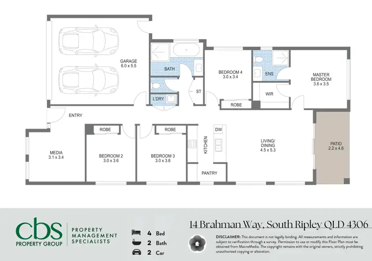 Floorplan of Homely house listing, 14 Brahman Way, South Ripley QLD 4306