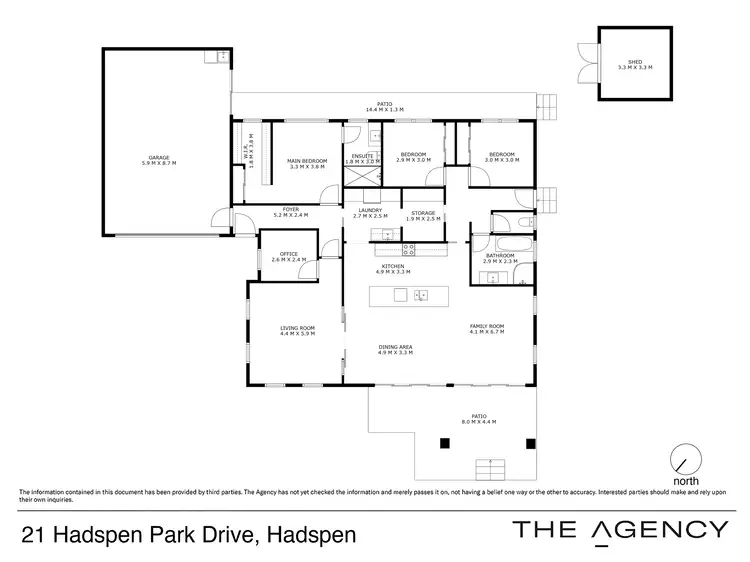 Floorplan of Homely house listing, 21 Hadspen Park Drive, Hadspen TAS 7290